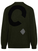 A.P.C. Pull vert en laine vierge