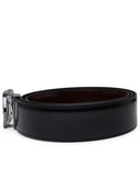 Salvatore Ferragamo Black Lear Belt