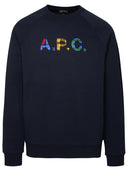 A.P.C. Shaun Blue Cotton Sweatshirt