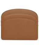A.P.C. Demi Lune Cardholder In Beige Lear