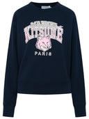 Maison Kitsuné Blue Cotton Sweatshirt
