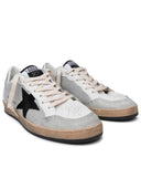 Golden Goose Ballstar Sneakers In White Lear