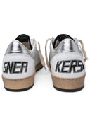 Golden Goose Ballstar Sneakers In White Lear