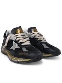 Sneakers estrella de Golden Goose Dad en Nappa Lear y tela negra