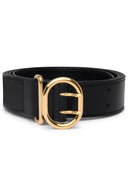 Jil Sander Black Lear Belt