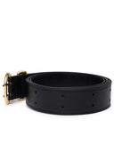 Jil Sander Black Lear Belt