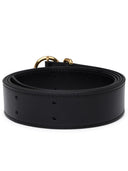 Jil Sander Black Lear Belt