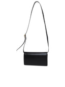 Jil Sander All Day Crossbody Bag In Black Lear