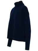 Jil Sander Sweater In Navy Cashmere Blend