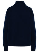 Jil Sander Sweater In Navy Cashmere Blend