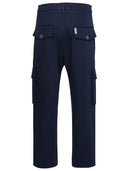 Pantalon en coton bleu balmain