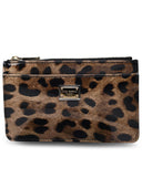Dolce & Gabbana Leopard Print Shiny Lear Lear Wallet