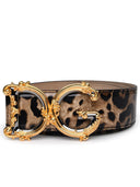 Dolce & Gabbana DG Girls Two Tone Glosy Barry Lear Belt Belt