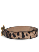 Dolce & Gabbana Dg Girls Two Tone Glossy Calf Lear Belt