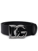 Dolce & Gabbana Black Lear Belt