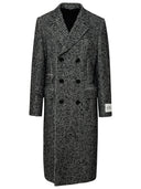 Dolce & Gabbana Two Tone Wool Blend Coat