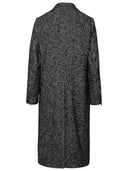 Dolce & Gabbana Two Tone Wool Blend Coat