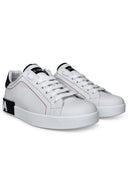 Dolce & Gabbana Portofino White Lear Sneakers