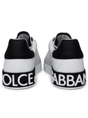 Dolce & Gabbana Portofino White Lear Sneakers