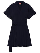 Kenzo Blue Wool Dress