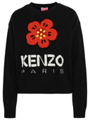Kenzo Black Wool 'Boke Flower' Sweater