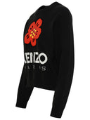 Kenzo Black Wool 'Boke Flower' Sweater