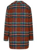 Manteau de laine rouge dsquared2