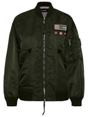 Dsquared2 Bomber Jacket In Green Nylon