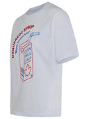 Maglietta di cotone bianco dsquared2