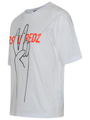 Maglietta di cotone bianco dsquared2