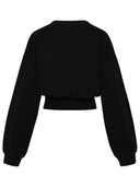 Sweat-shirt en coton noir dsquared2