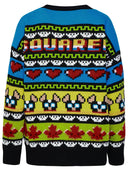 Cardigan di lana multicolore DSQuered2