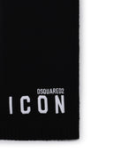 DSQUARED2 Black Wool Mastor Scarf