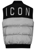 Chaleco de poliamida negro DSquared2