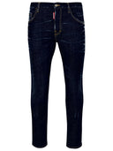 Dsquared2 Blue Cotton Skater Dżinsy