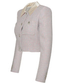 Alessandra Rich Pink Cotton Blend Jacket