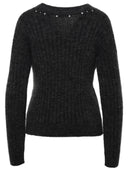 Alessandra Rich Gray Virgin Wool Blend Sweater