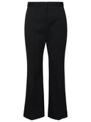 Lanvin Flared Pants In Black Wool
