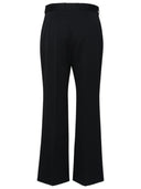 Lanvin Flared Pants In Black Wool