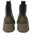 Ganni Green Lear Ankle Boots