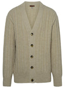 Alanui Beige Alpaca Blend Cardigan