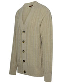 Alanui Beige Alpaca Blend Cardigan