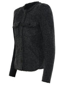 Isabel Marant Etoile 'Nelly' Anthracite Wool Blend Chaqueta