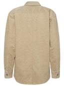 Isabel Marant Etoile beige linned blend randal shirt