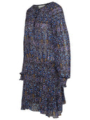 Isabel Marant Etoile "Noanne" abito in viscosa blu