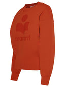 Isabel Marant Etoile Orange Cotton Blend 'Ailys' Sweater