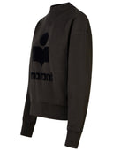 Isabel Marant Etoile 'Moby' Black Cotton Blend Sweatshirt