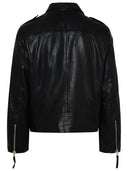 Bully Bully Black Genuine Lear Jacket