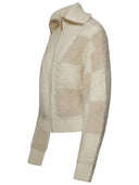 Casablanca Ivory Wool Blend Sweater