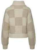 Casablanca Ivory Wool Blend Sweater